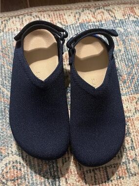 Kids Navy Blue clogs with Back Strap